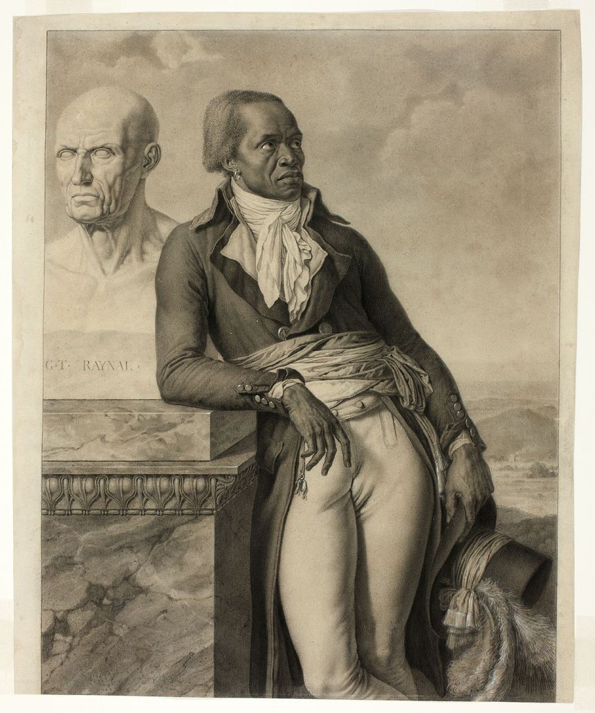 Portrait of Jean-Baptiste Belley (leaning on a bust of Abbé Raynal, 1798, Museum of the History of France, Versailles.
