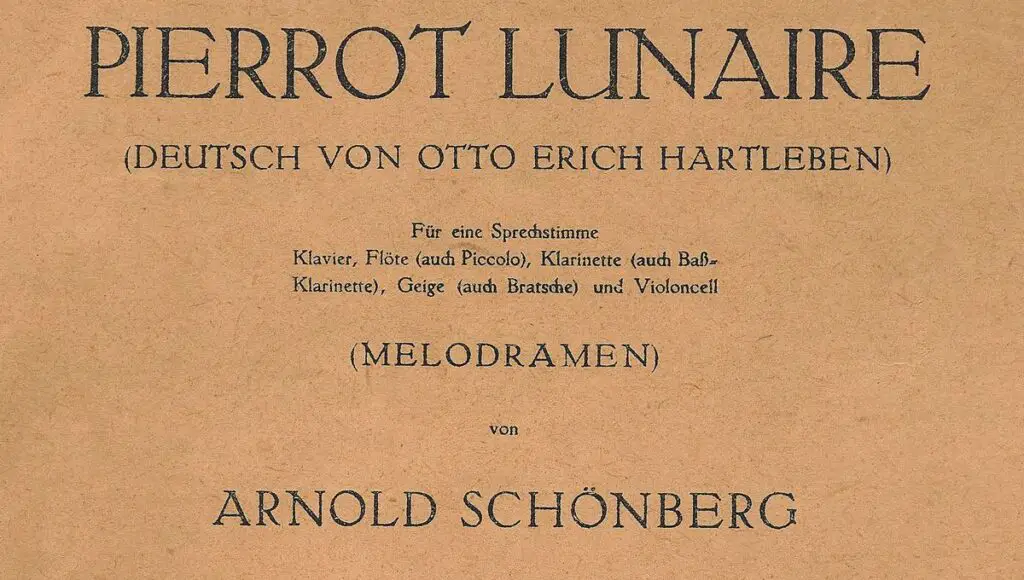 October 16, 1912, premiere of Pierrot lunaire by Schoenberg, a significant date