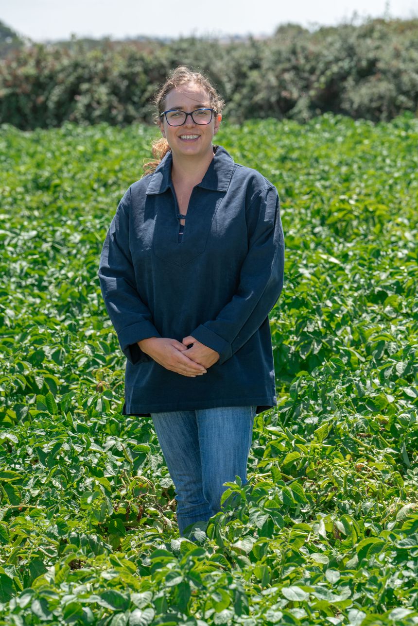 Potato farmer Jessica Tessier.