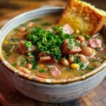 Black Eyed Pea Soup with Ham and Greens: A Southern Classic