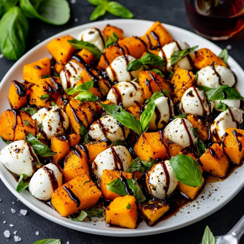 5. Butternut Squash Caprese Salad Easy Fall and Winter Salads