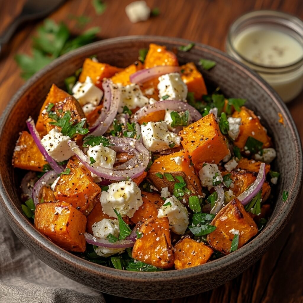 6. Roasted Sweet Potato Salad with Feta 