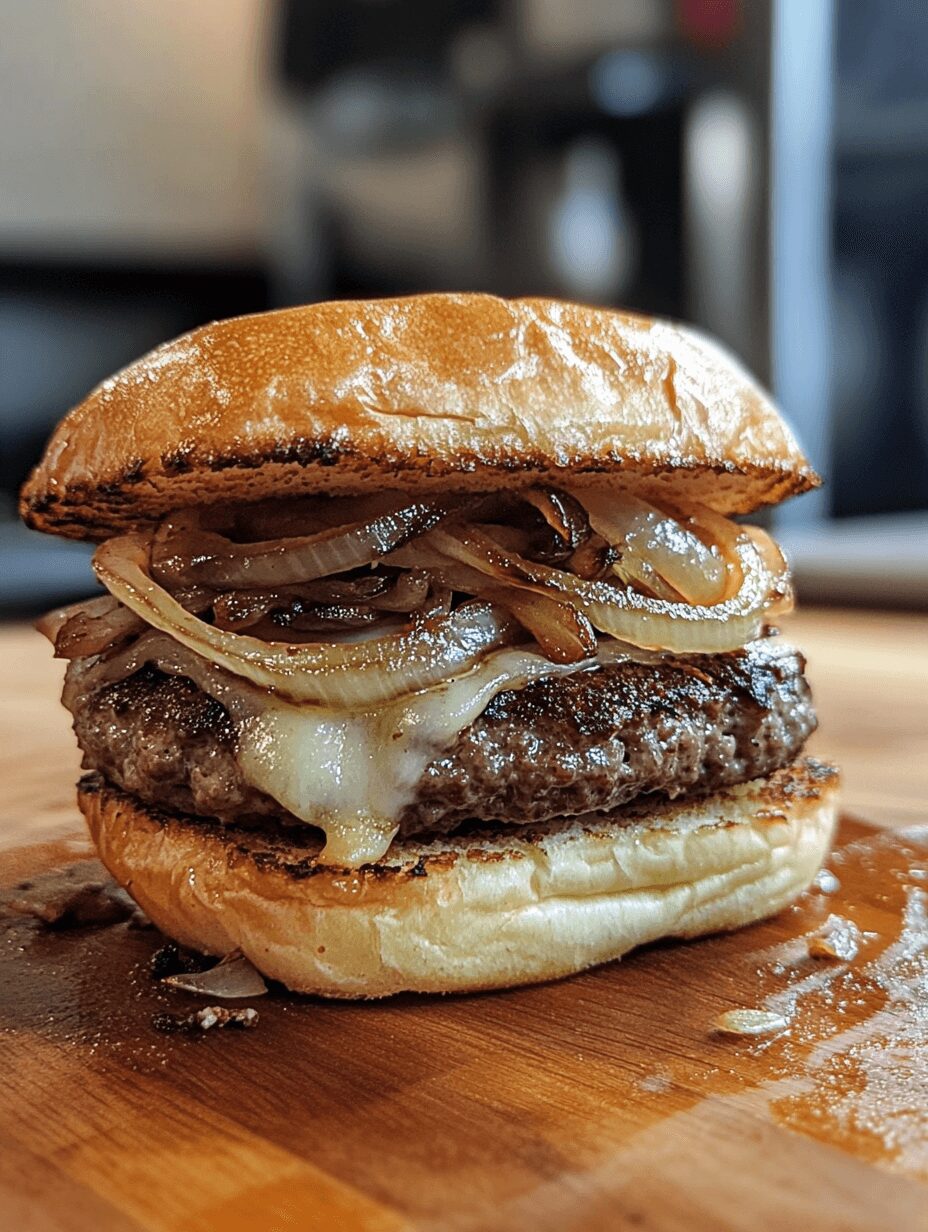 Smash Burger Recipe with Onions That’s Crispy, Juicy & Loaded