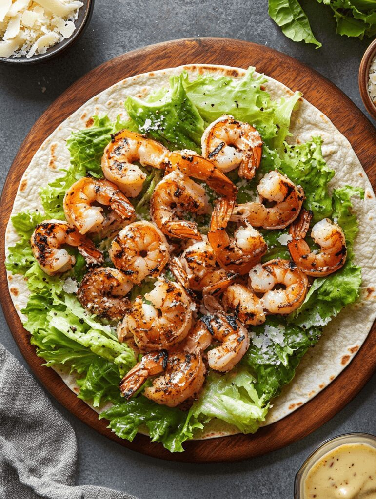 Grilled Shrimp Caesar Wraps Made Easy Recipe 30 Warm tortillas in a pan or microwave to make them pliable.