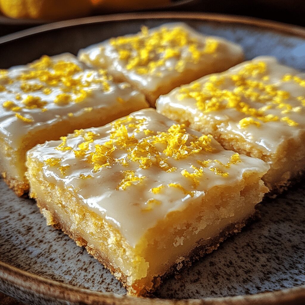 Zesty Lemon Brownies Delight